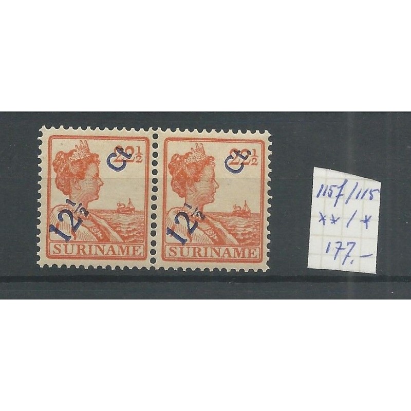 Suriname 115f/115  Hulpuitgifte MNH/postfris  CV 150+ €