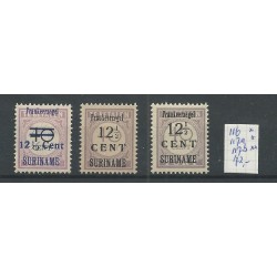 Suriname 116/117 Provisional issue VARIETEITEN MH/unused  CV 280+
