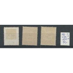 Suriname 116/117 Provisional issue VARIETEITEN MH/unused  CV 280+