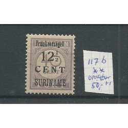 Suriname 116/117 Provisional issue VARIETEITEN MH/unused  CV 280+