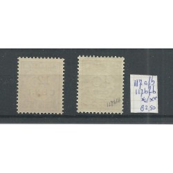 Suriname 116/117 Provisional issue VARIETEITEN MH/unused  CV 280+