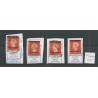 Dutch East Indies 4 ZELDZAME Long-bar cancel  VFU/used   CV 200+ €