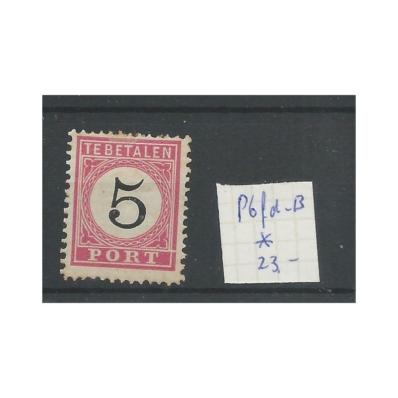 Dutch East Indies P6fd-B  Postage due  MH/unused  CV 25 €
