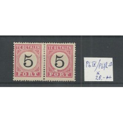 Dutch East Indies P6IV-B/P6fh-B  Postage due  MH/unused  CV 28+ €