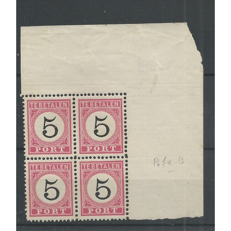 Dutch East Indies P6B-II/P6fd-B  Postage due  MH/unused  CV 35+ €