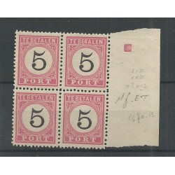 Dutch East Indies PbB-III/P6B-II/P6fe-B  Postage due  MH/unused  CV 30+ €