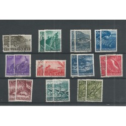 Suriname 297-307 INheemse voorstellingen 2x VFU/used  CV 17 €