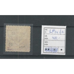 Suriname LP24fa Inverted overprint Airmail  MH/unused CV 400 €