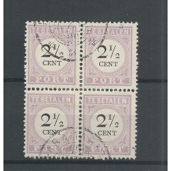 Suriname P9-I/P9-II (2x)// P9-III block Postage due 1892  VFU/used  CV 10+ €