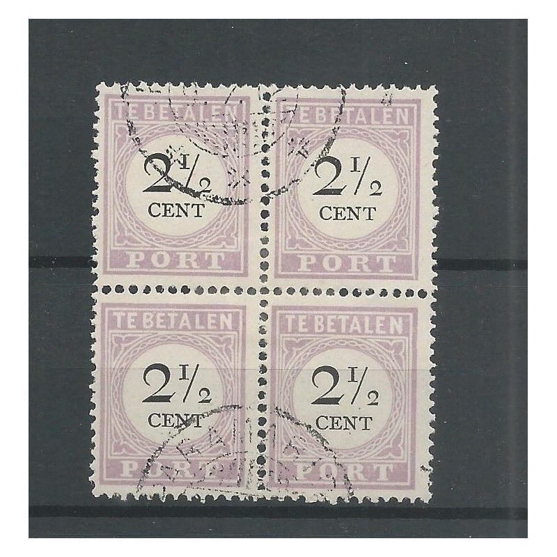Suriname P9-I/P9-II (2x)// P9-III block Postage due 1892  VFU/used  CV 10+ €