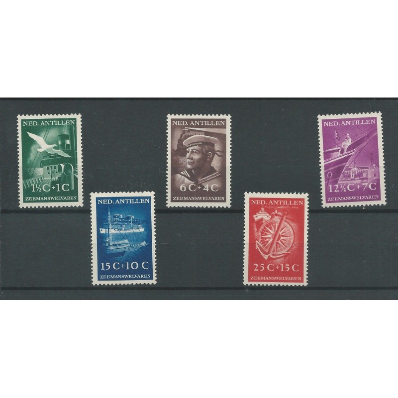 Curaçao/Antillen 239-243 Zeemanswelvaren MNH   CV  75 €