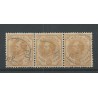 Curaçao 5D Willem III in strip of 3  VFU/used CV 300 €