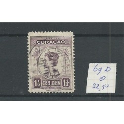 Curaçao 69D Wilhelmina  VFU/used  CV 22,50 €  EXTREMELY FINE !!