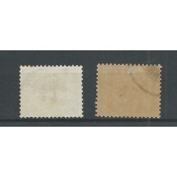 Curaçao 101-102 Provisional stamp VFU/used  CV 6,5 €  EXTREMELY FINE !!