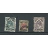 Suriname 34-36 Provisional issue  extremely fine VFU/used  CV 45 €