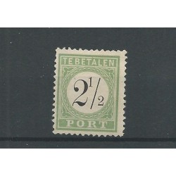 Curaçao P1-II  Postage due 1889  MH/unused  CV  7,5 €  EXTREMELY FINE !!
