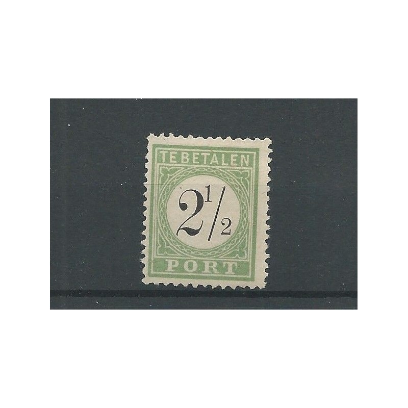 Curaçao P1-II  Postage due 1889  MH/unused  CV  7,5 €  EXTREMELY FINE !!