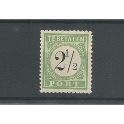 Curaçao P1-III  Postage due 1889  MH/unused  CV  6 €  EXTREMELY FINE !!