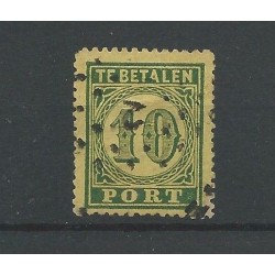 Dutch East Indies P2 postage due 1874 with numeral dot cancel 2 VFU/used  CV 190+ €