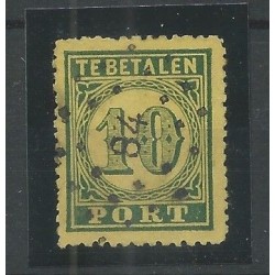 Dutch East Indies P2 postage due 1874 with numeral dot cancel 84 VFU/used  CV 190+ €
