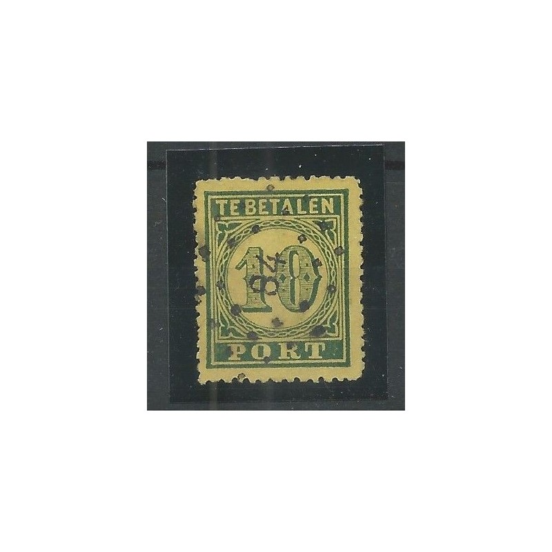 Dutch East Indies P2 postage due 1874 with numeral dot cancel 84 VFU/used  CV 190+ €