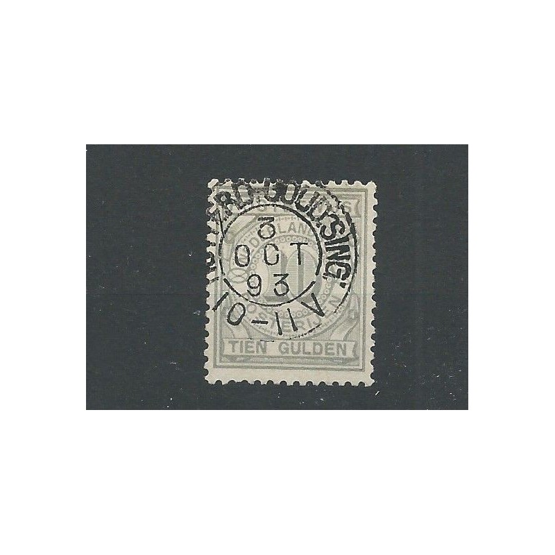 Nederland PW7 met "ROTTERD:-GOUD:SING: 1893" VFU/gebr  CV 77+ €