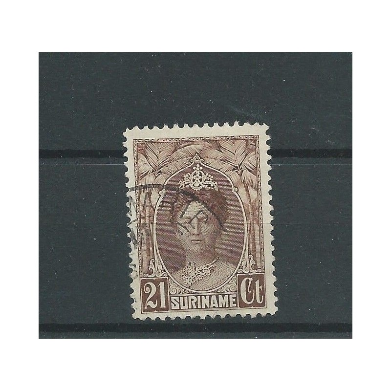 Suriname  122 Wilhelmina  21 ct  VFU/used   CV 23,5 €