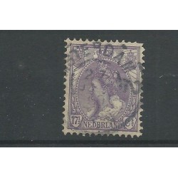 Netherlands 66 with "AMSTERDAM-2 1910" large round cancel VFU/used  CV 30+ €