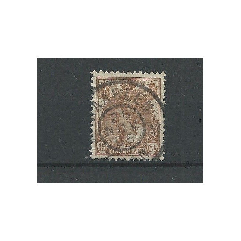 Nederland 64 met "HAARLEM 1905" grootrond VFU/gebr  CV 5+ €