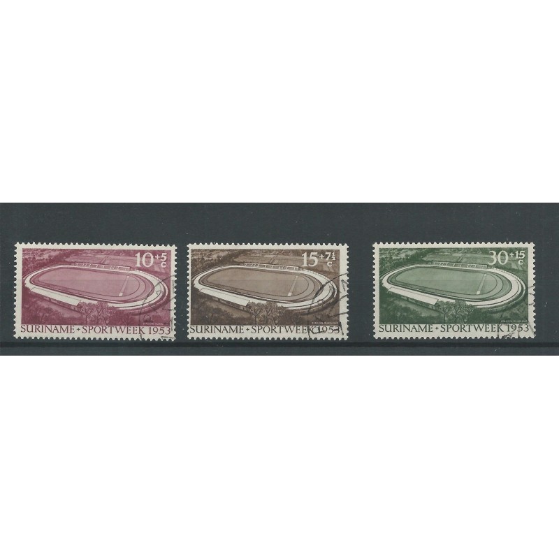 Suriname 309-311 Stadion Paramaribo VFU/used  CV 33 €