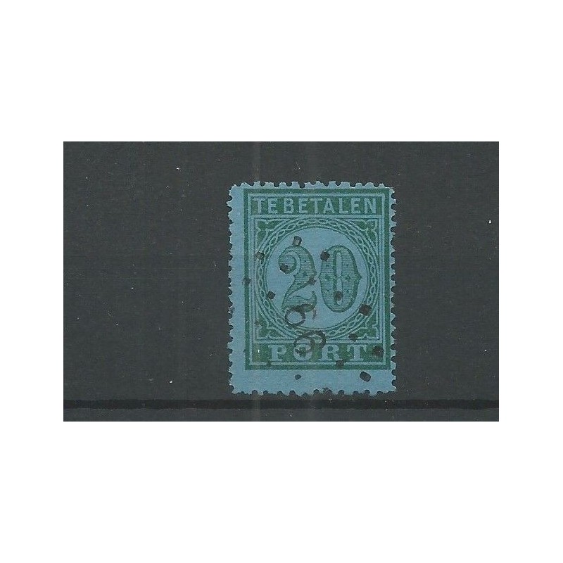 Nederland 38 met "AMSTERDAM-12 1895" kleinrond VFU/gebr CV 20+ €