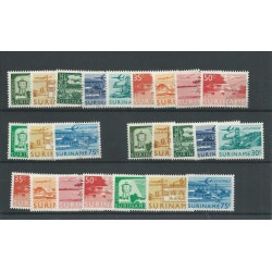 Suriname LP35-46 airmail VFU &   MNH   CV 8,5 €