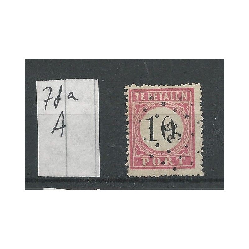 Dutch East Indies P7fa-A  Punt-Port  VFU/used CV 45  €
