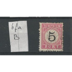 Dutch East Indies P6fa-B  Punt-Port  VFU/used CV 23  €