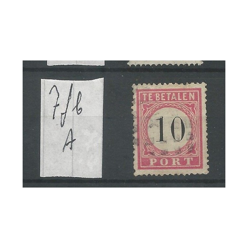 Dutch East Indies P7fb-A  Open-frame  Postage due  VFU/used CV 30  €