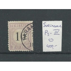Suriname P3  Type IV  Postage due 1886  VFU/used   CV 400 €