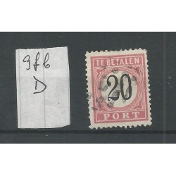Dutch East Indies P9fb-D  Open-frame  Postage due  VFU/used CV 30  €