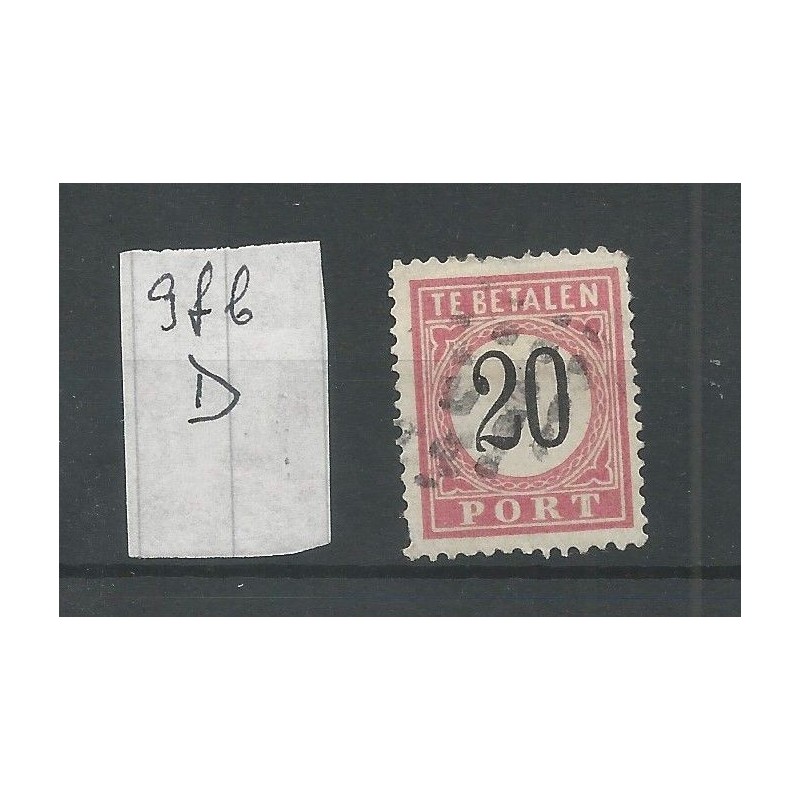 Dutch East Indies P9fb-D  Open-frame  Postage due  VFU/used CV 30  €