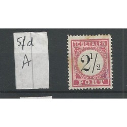 Dutch East Indies P5fd-A  Doorloper  Postage due  VFU/used CV 25  €