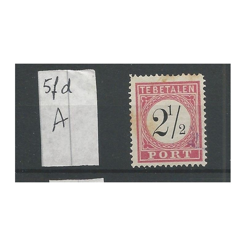 Dutch East Indies P5fd-A  Doorloper  Postage due  VFU/used CV 25  €