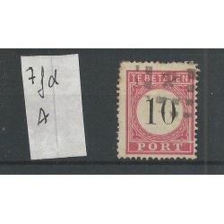 Dutch East Indies P7fd-A  Doorloper  Postage due  VFU/used CV 60  €