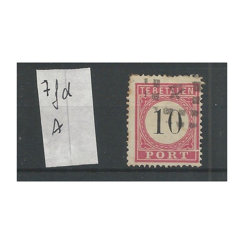 Dutch East Indies P7fd-A  Doorloper  Postage due  VFU/used CV 60  €