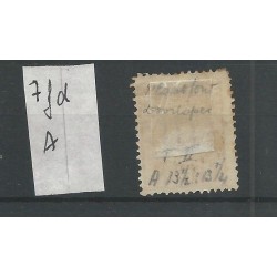 Dutch East Indies P7fd-A  Doorloper  Postage due  VFU/used CV 60  €