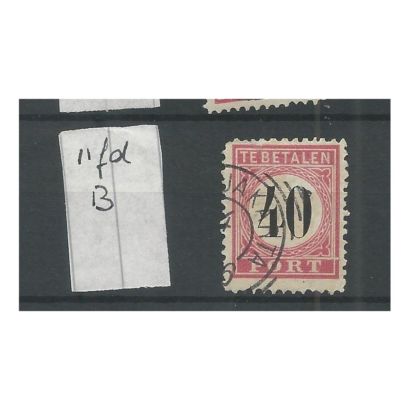 Dutch East Indies P11fd-B  Doorloper  Postage due  VFU/used CV 35 €