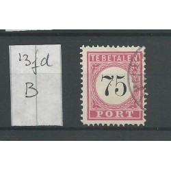 Dutch East Indies P13fd-B  Doorloper  Postage due  VFU/used CV 25 €