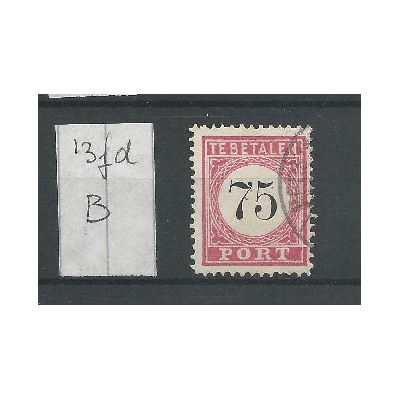 Ned. Indie P13fd-B  Doorloper  Port  VFU/gebr CV 25 €