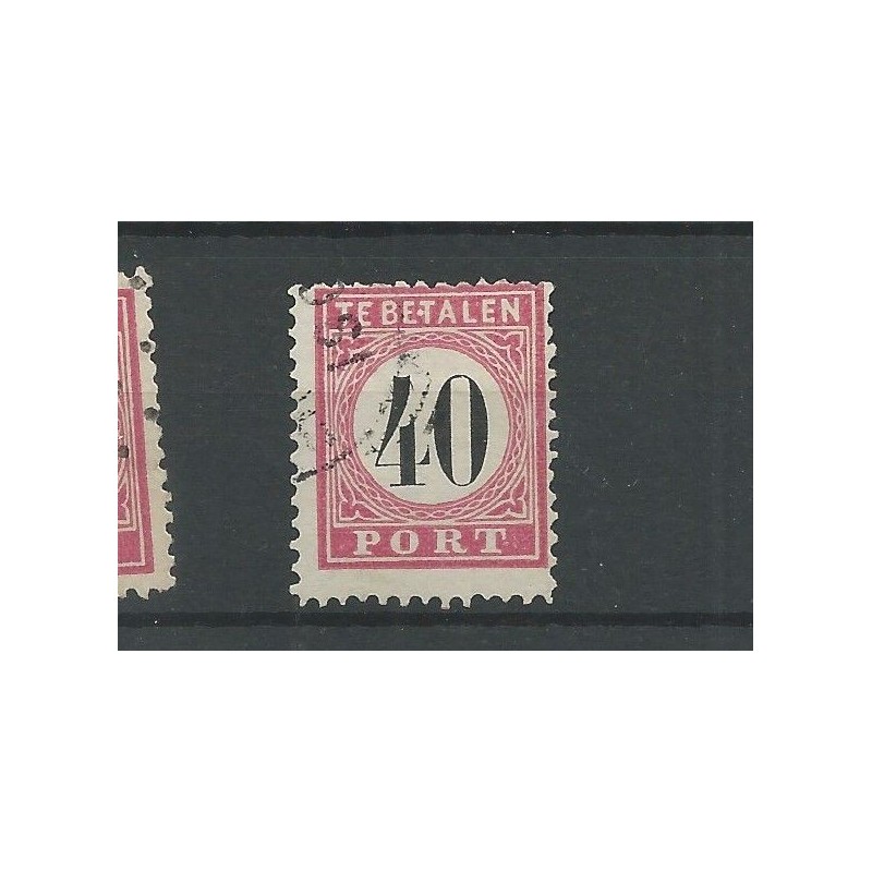 Ned. Indie P11fe-B  "E.T"  Port  VFU/gebr CV 25 €