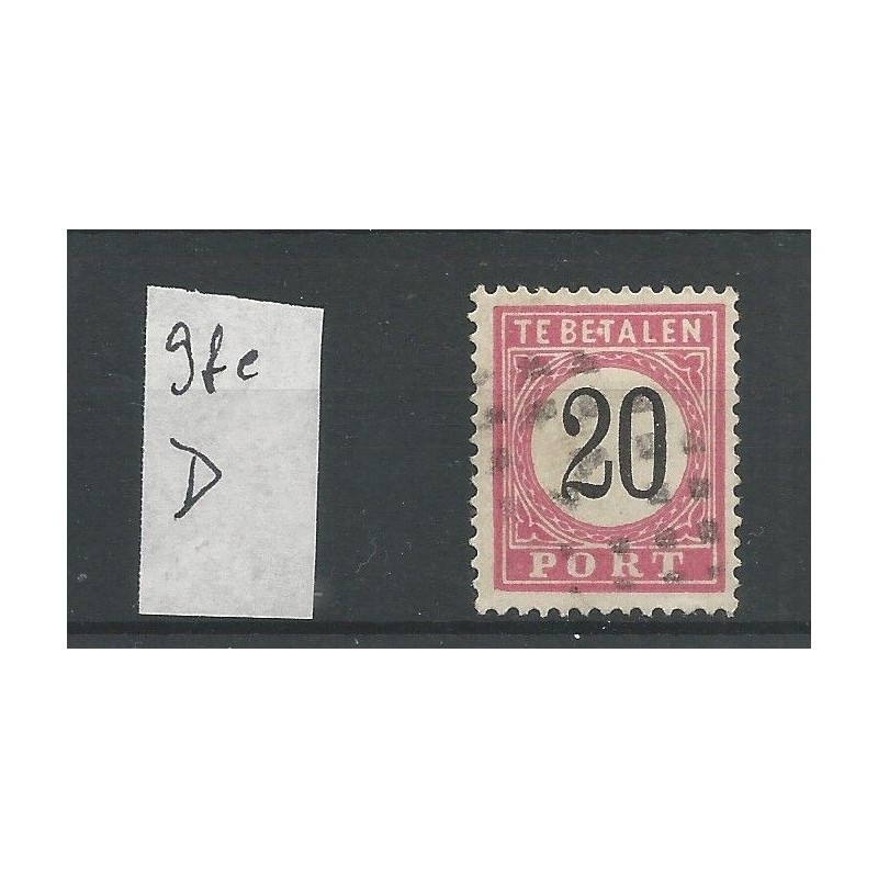 Dutch East Indies P9fe-D  "E.T"  Postage due  VFU/used CV 40 €