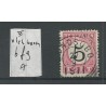 Dutch East Indies P6fg-A  "vlek boven"  Postage due  VFU/used CV 35 €