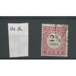 Dutch East Indies P14a  "lange breuk" Postage due 1892   VFU/used CV 2,5 €
